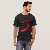World Aids Day健康で安全なHIVAIDSに対応 Tシャツ (正面フル)