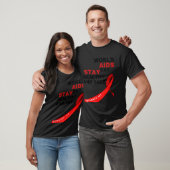 World Aids Day健康で安全なHIVAIDSに対応 Tシャツ (ユニセックス)