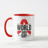 World AIDS Day Awareness | HIV Awareness マグカップ (左)