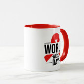 World AIDS Day Awareness | HIV Awareness マグカップ (正面右)