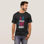 World AIDS Day HIV & AIDS Awareness Man Woman Tシャツ (正面フル)