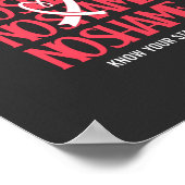 World Aids Day Know Your Status ポスター (角)