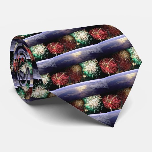 World and Fireworks ネクタイ (ロール)