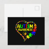 World Autism Awareness 2 April 2022 Shirt Autism C ポストカード (正面/裏面)