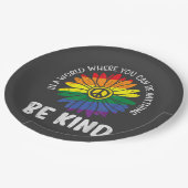 World Be Kind Rainbow ペーパープレート (アングル)