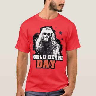 World Beard Dayステッカーとt 3 Tシャツ
