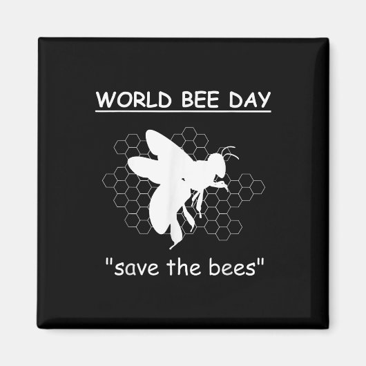 World Bee日救- The Bees – 環境 マグネット (正面)