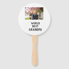 World best Grandpa photo name father's day grandpa ハンドファン