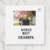World best Grandpa photo name father's day grandpa フェイバータグ (裏面)