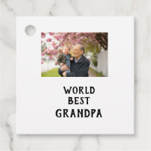 World best Grandpa photo name father's day grandpa