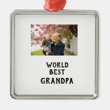 World best Grandpa photo name father's day grandpa