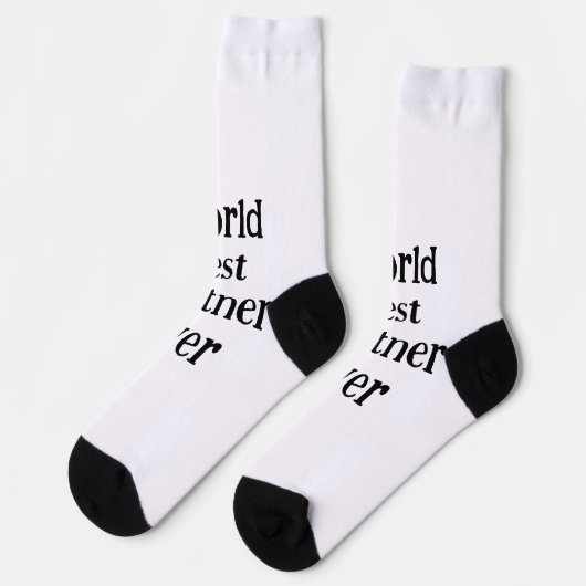 World best partner ever valentine's day lover gf  ソックス (左)