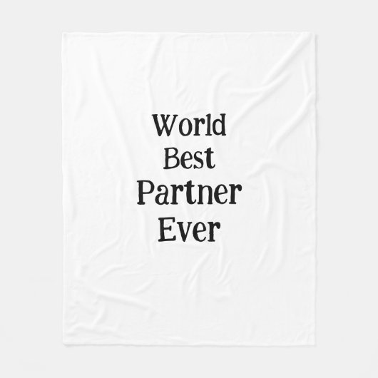 World best partner ever valentine's day lover gf  フリースブランケット (正面)