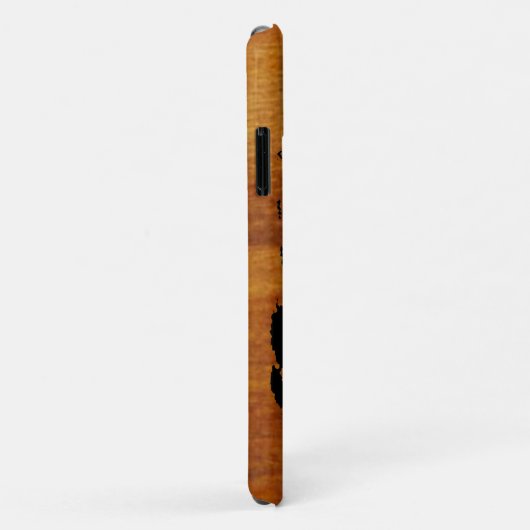 world black graphic map Case-Mate iPhoneケース (裏面/右)