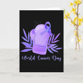 World Cancer Day 4th February 1 カード (黄色い花)