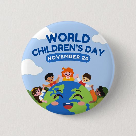 World Children’s Day | November 20 缶バッジ (正面)