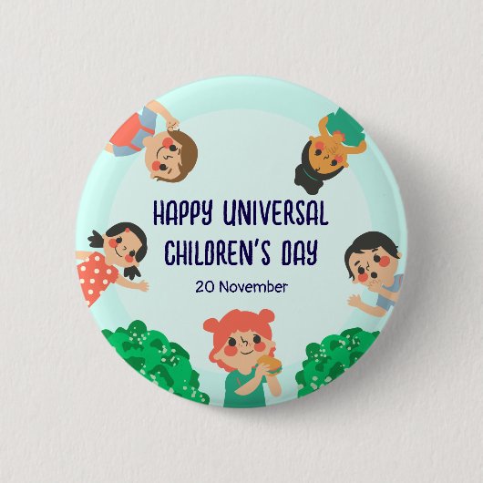 World Children’s Day | Universal Children’s Day 缶バッジ (正面)