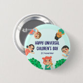 World Children’s Day | Universal Children’s Day 缶バッジ (正面&裏面)
