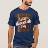 world chocolate day friends tシャツ (正面)