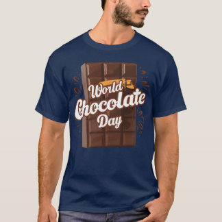 world chocolate day friends tシャツ