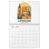World Cities 2022 Travel Calendar  カレンダー (3月 2027)