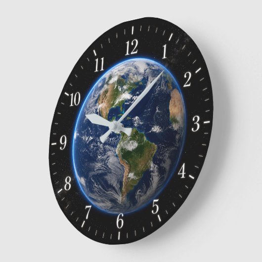 World Clock – 2026 Version ラージ壁時計 (傾斜)