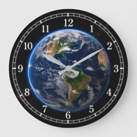 World Clock - 2026 Version (New Design) ラージ壁時計 (正面)