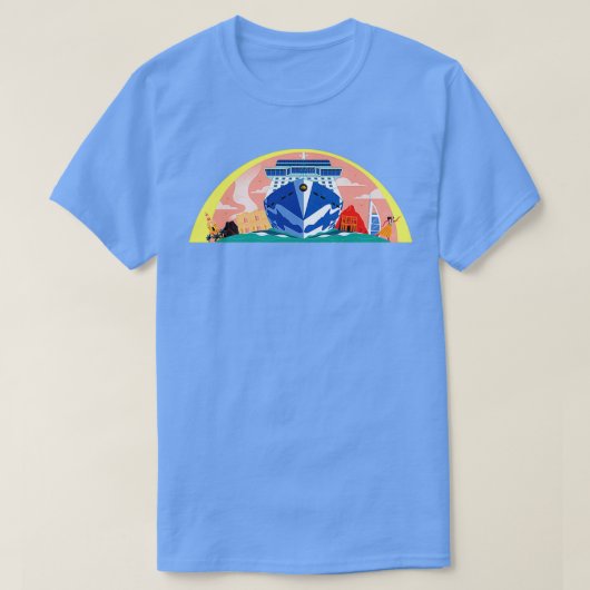 World Cruise Ship Top Edition 7 Tシャツ (デザイン正面)