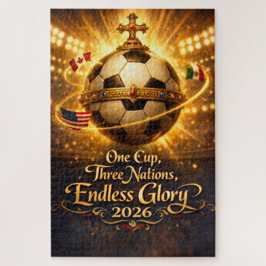 World Cup 2026 Host Nations USA Mexico Canada ジグソーパズル (縦)
