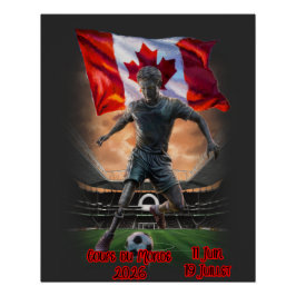 World cup 2026 is coming in Canada on a  ポスター