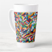 World Cup 2026 Nations Flag Soccer Ball Latte Mug カフェラテマグ (左アングル)