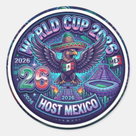 World Cup 2026 North America Host Mexico ラウンドシール