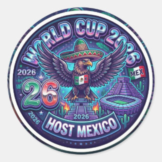 World Cup 2026 North America Host Mexico ラウンドシール