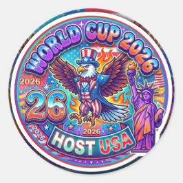 World Cup 2026 North America Host USA ラウンドシール