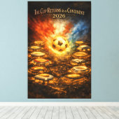 World Cup 2026 Stadium Night Soccer キャンバスプリント (インサイチュ (ウッドフロア))