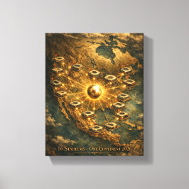 World Cup 2026 Stadium Night Soccer USA MX CA キャンバスプリント