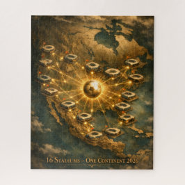 World Cup 2026 Stadium Night Soccer USA MX CA ジグソーパズル