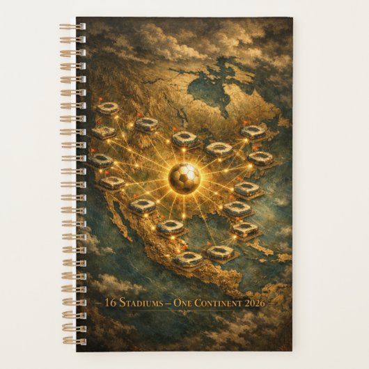 World Cup 2026 Stadium Night Soccer USA MX CA プランナー手帳 (正面)