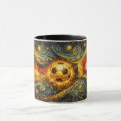 World Cup 2026 Starry Night Soccer Mug マグカップ (中央)
