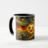 World Cup 2026 Starry Night Soccer Mug マグカップ (正面左)