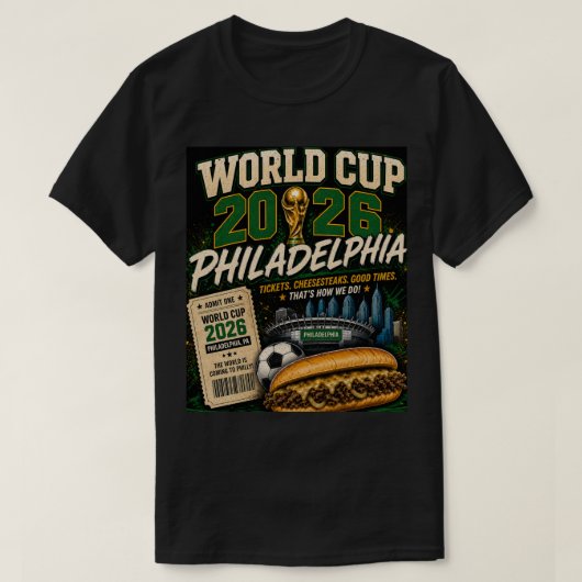 World cup 2026 T-Shirt Philadelphia Tシャツ (デザイン正面)