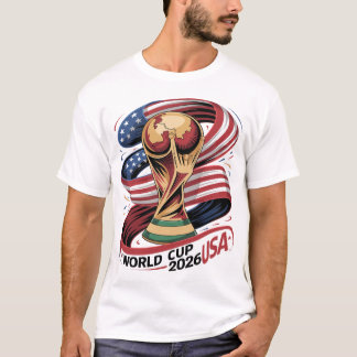 World Cup 2026 USA Flag T-Shirt, Soccer FIFA Tee Tシャツ