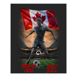 World Cup Canada on a  ポスター