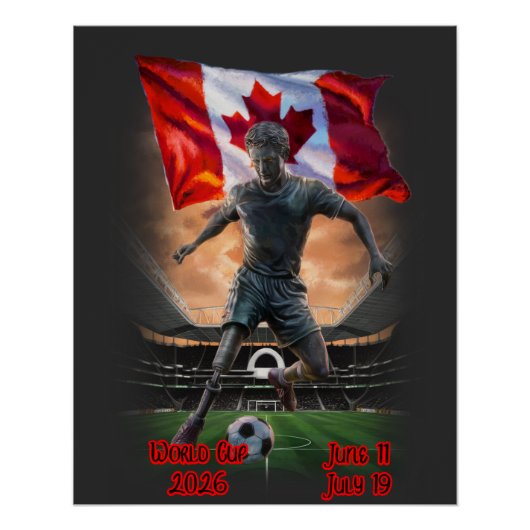 World Cup Canada on a Black  ポスター (正面)