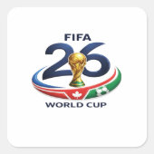  World Cup Canada Soccer Trophy Graphic Tee スクエアシール (正面)