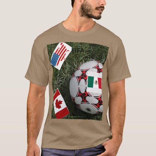 WORLD CUP FOOTBALL 2026 Tシャツ (正面)