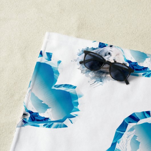 World Day for Glaciers ビーチタオル (インサイチュ)