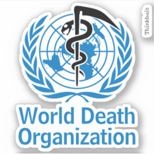 「World Death団体や組織」 WHOロゴパロディ・ビニール シール