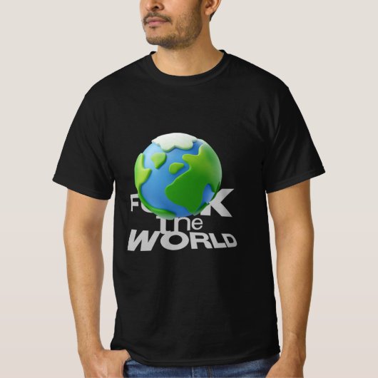 World Domination in Progress 🌍 Tシャツ (正面)