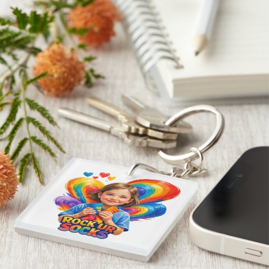 World Down Syndrome Day キーホルダー (正面右)